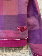 Roxy Sherpa-Lined Plaid Zip Hoodie