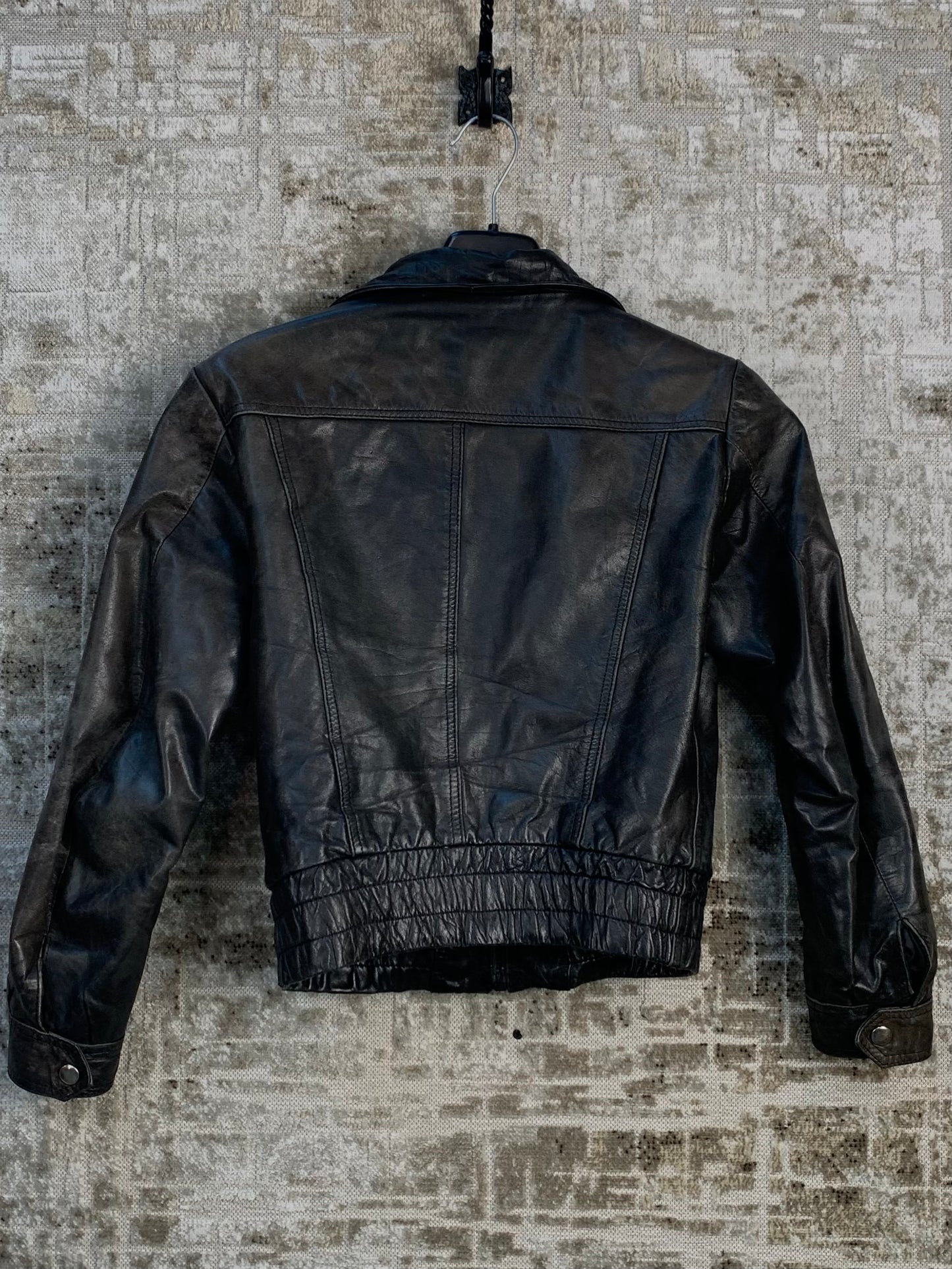 Womens Vintage Dark Brown Genuine Leather Jacket