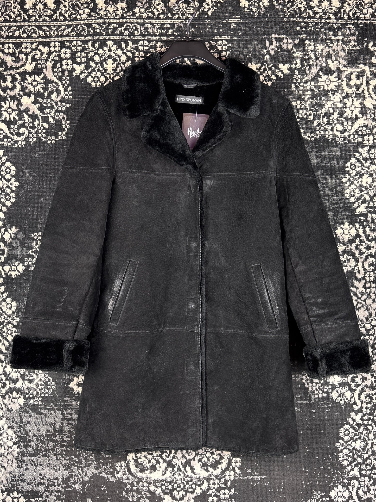 Vintage Women's Black Suede Coat