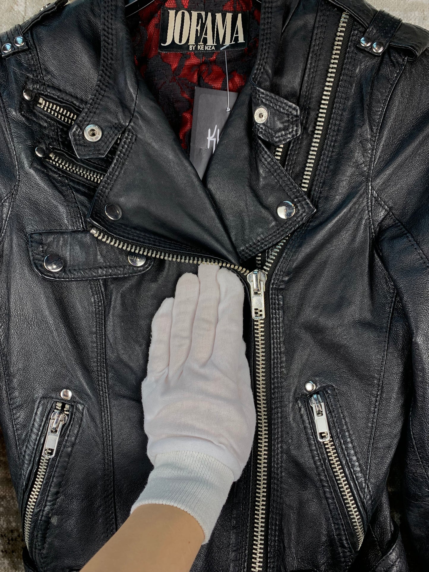 Men's Vintage Jofama Black Genuine Leather Jacket