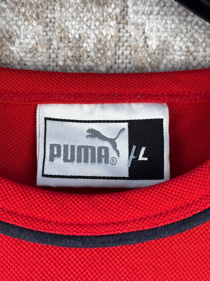 Mens Vintage Puma Red Sleeveless Jersey