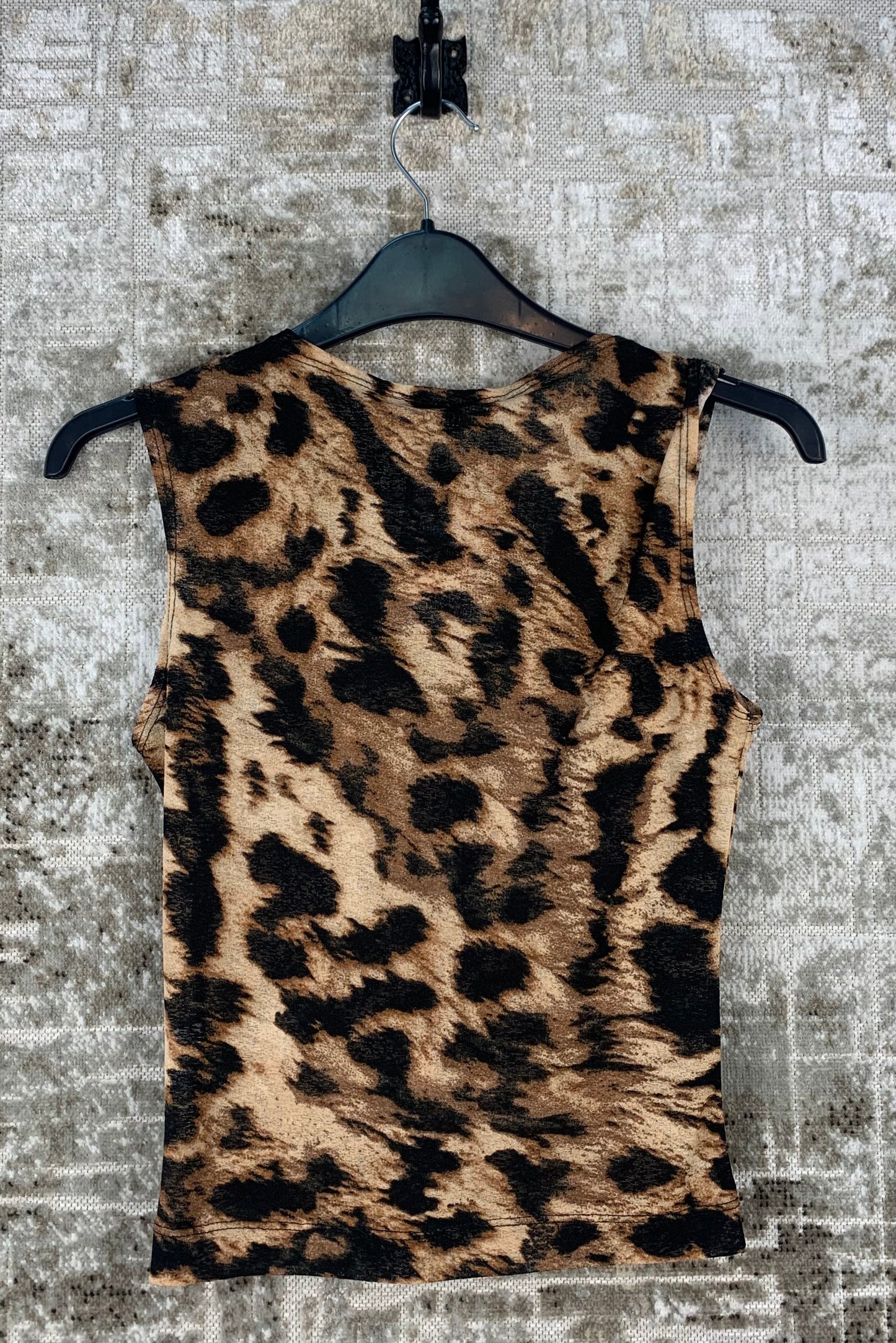 Womens Y2K Vintage Cheetah Print Tank Top