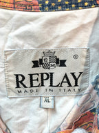 Vintage Replay All-Over Flag Print Shirt