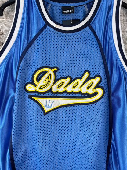 Mens Vintage Dada Supreme Blue Basketball Jersey