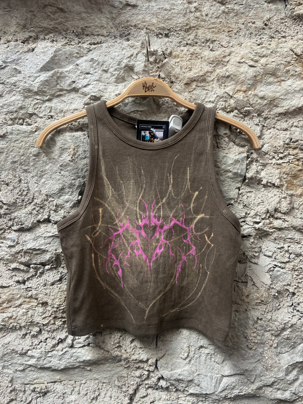 Upcycled Handpainted Tribal Top