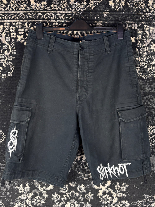 Men's Y2K 2008 Slipknot Black Cargo Shorts