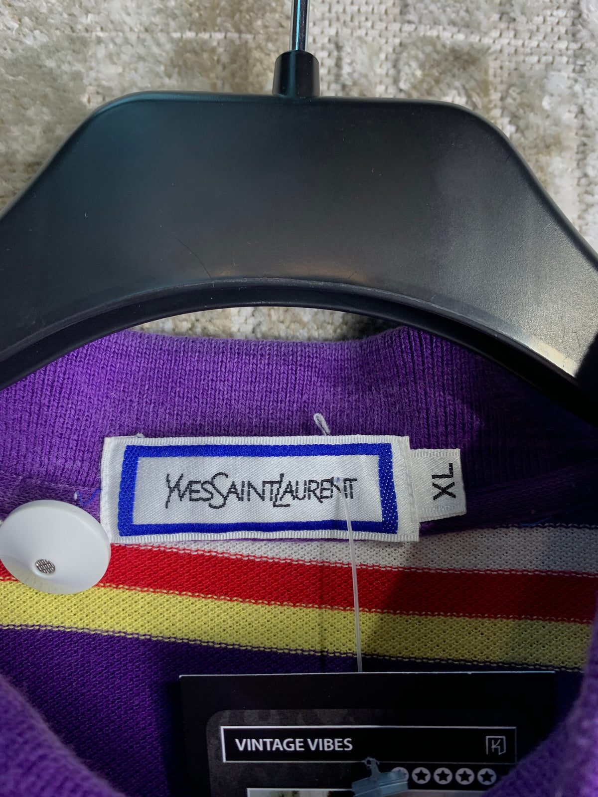Yves Saint Laurent Striped Polo Shirt