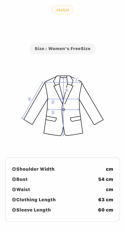 Women's Vintage Dark Grey Denim Blazer