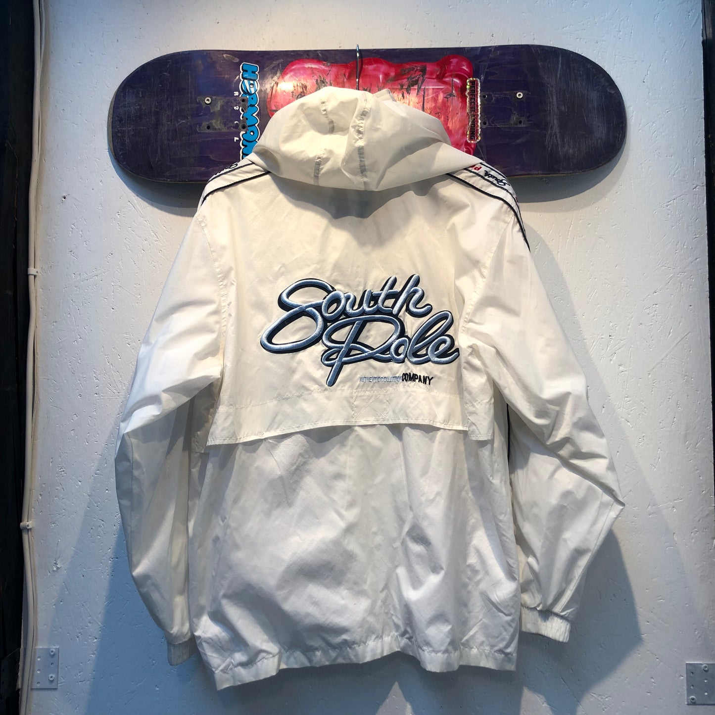 Vintage South Pole White Windbreaker Jacket