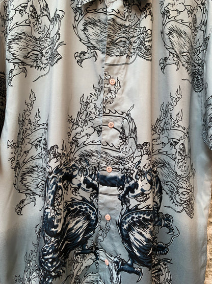 Dragon Print Short Sleeve Shirt