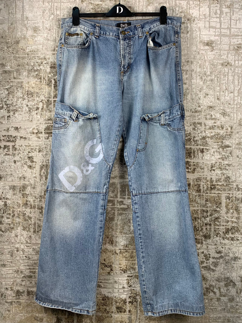 Men's Vintage Dolce&Gabbana Light Wash Denim Jeans