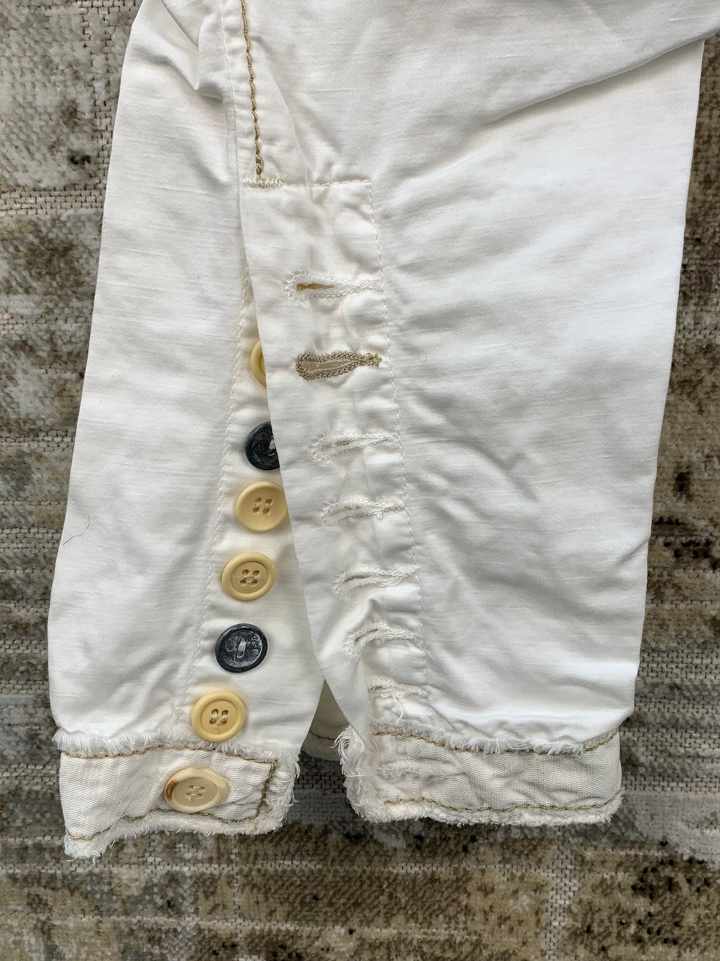 MARITHE FRANCOIS GIRBAUD Womens Y2K White Pants