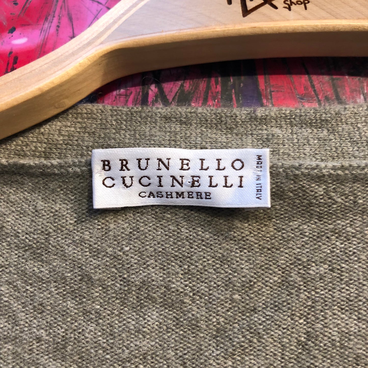 Brunello Cucinelli Beige Buckle Cardigan