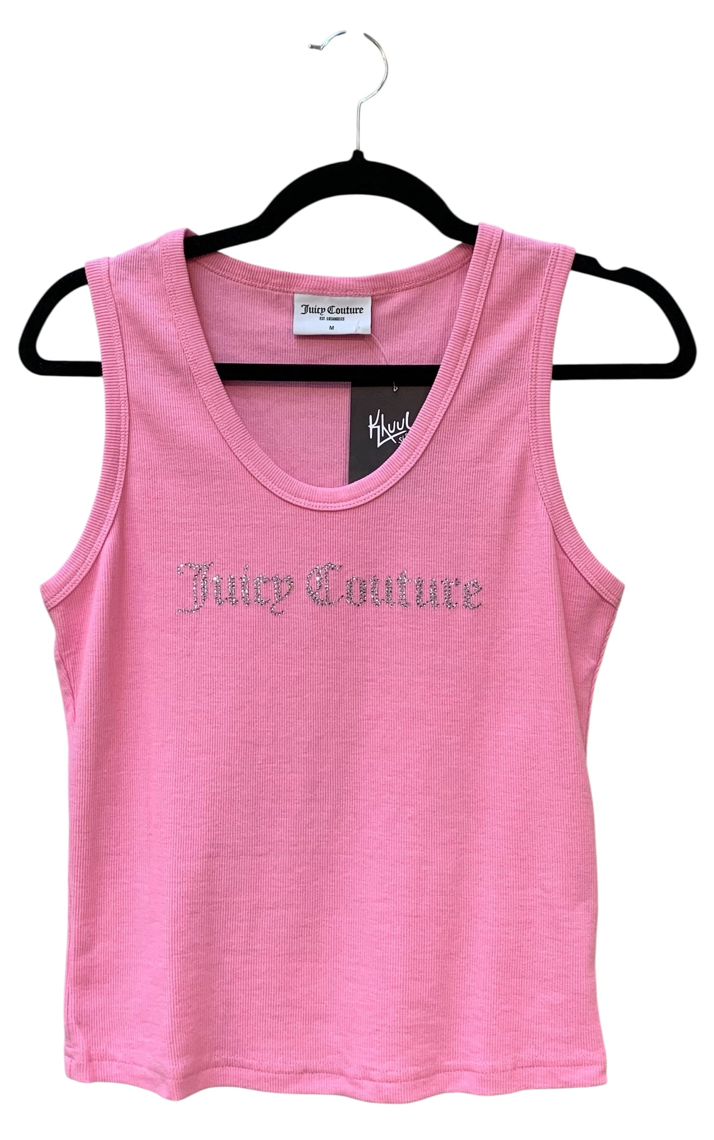Juicy Couture Rhinestone Ribbed Tank