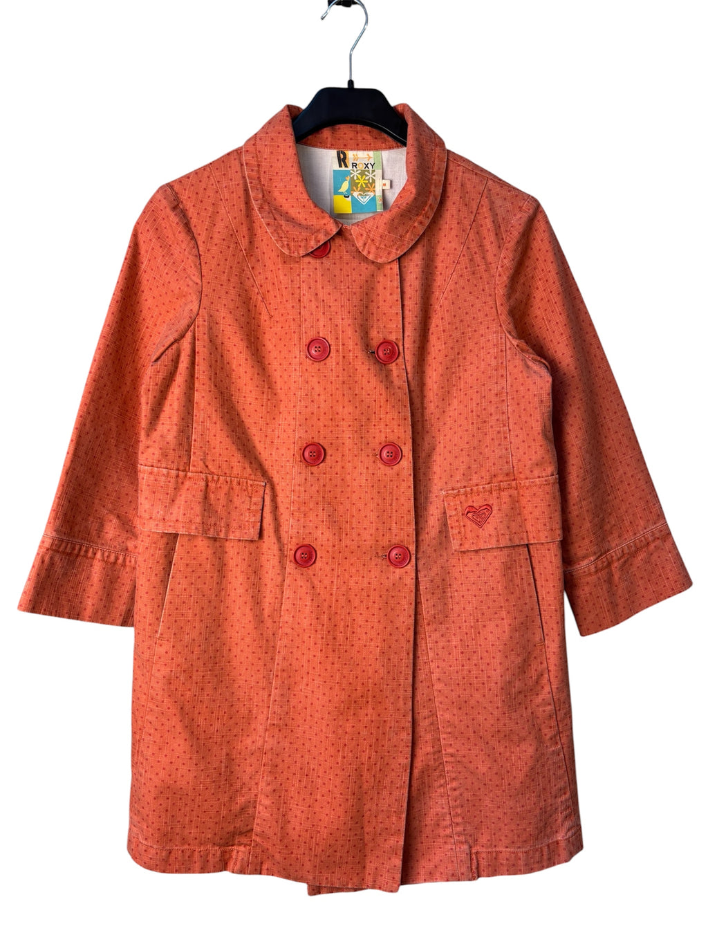 Roxy Polka Dot Double-Breasted Coat
