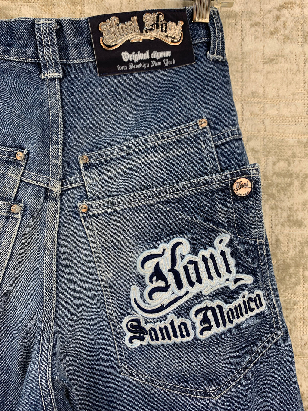 Men's Vintage Y2K Karl Kani Blue Denim Jorts