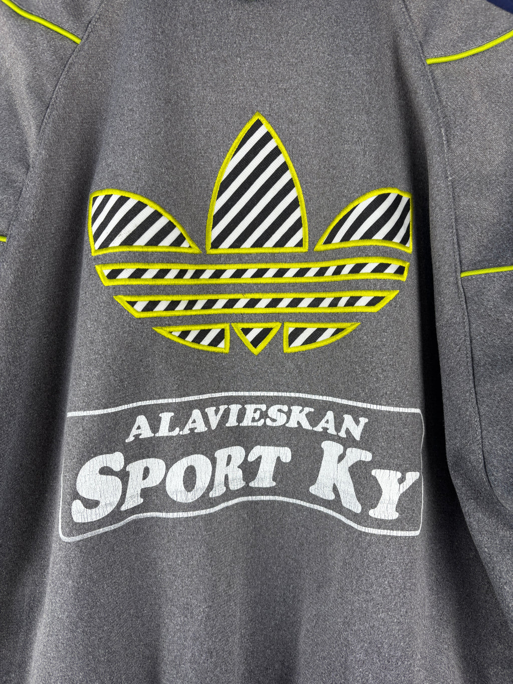 Mens Vintage Adidas Gray Track Jacket