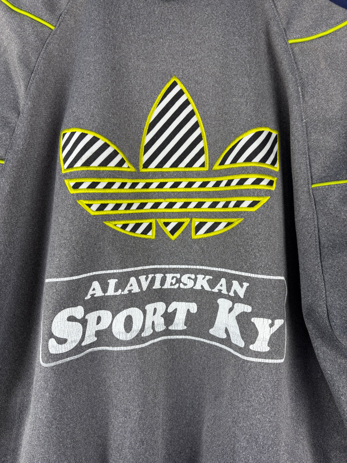 Mens Vintage Adidas Gray Track Jacket