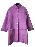 Kappahl Purple Faux Shearling Coat