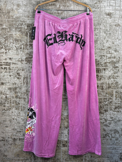 Women's Ed Hardy Orchid Color Tracksuit