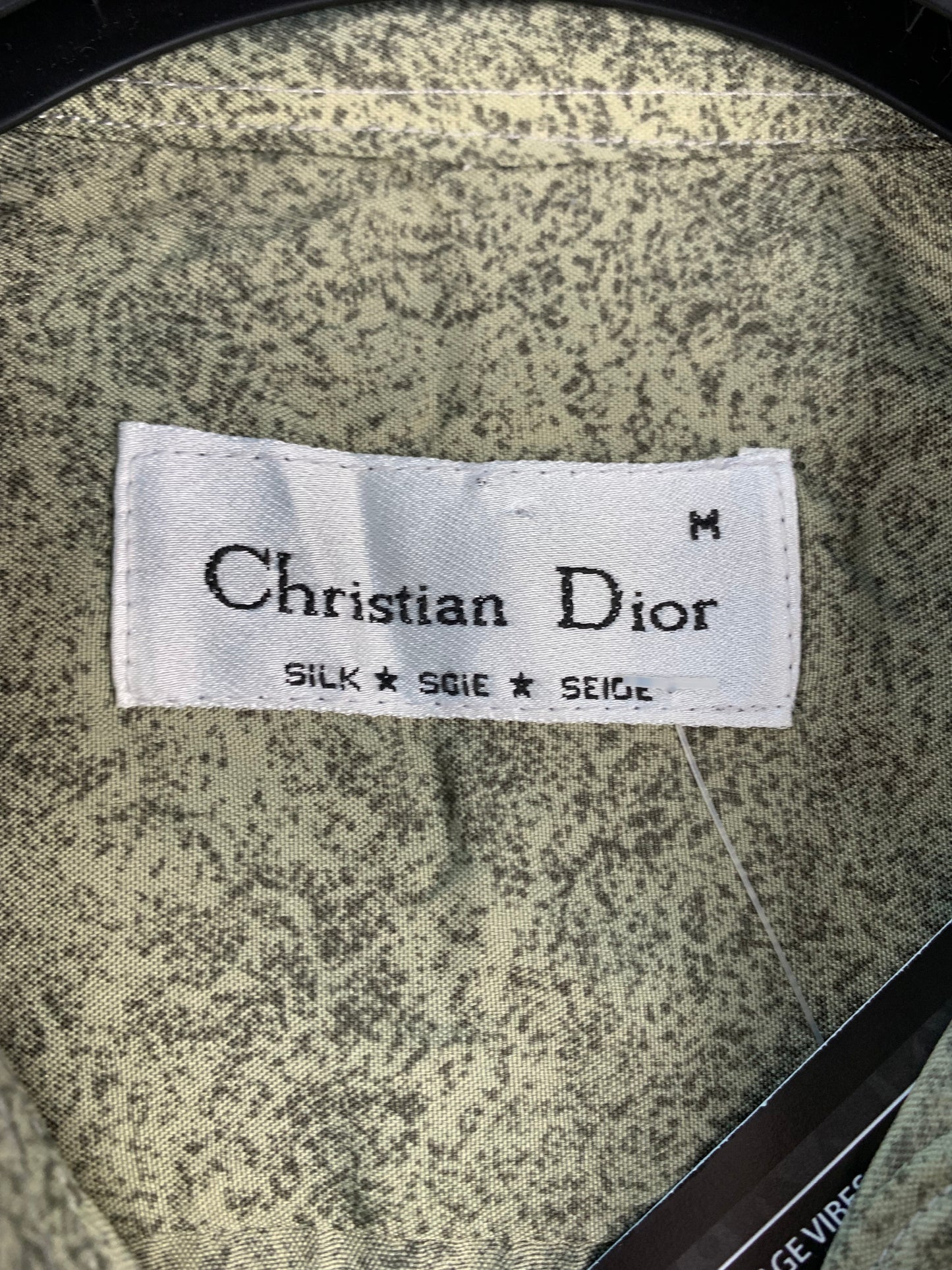 Men’s Vintage Christian Dior Silk Button Up Shirt
