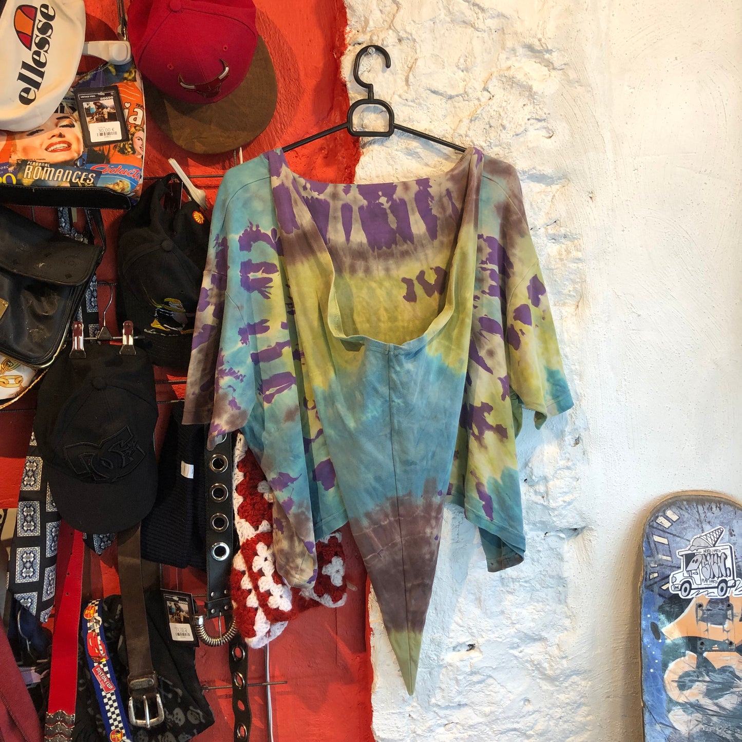 Y2K Tie-Dye Shirt With Hood