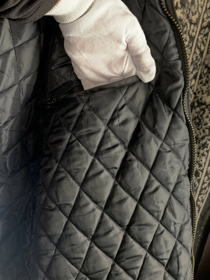 Men's Vintage Black Military Bomber Jacket