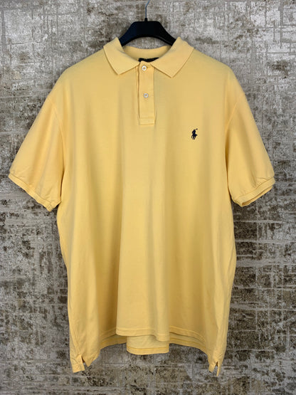 Mens Vintage Butter Yellow Polo Ralph Lauren Shirt
