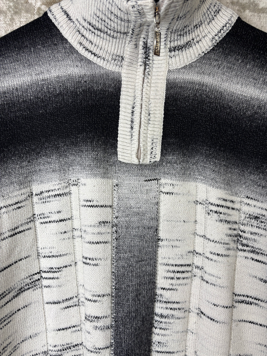 Club Wolt Y2K Ombre Quarter-Zip Knit
