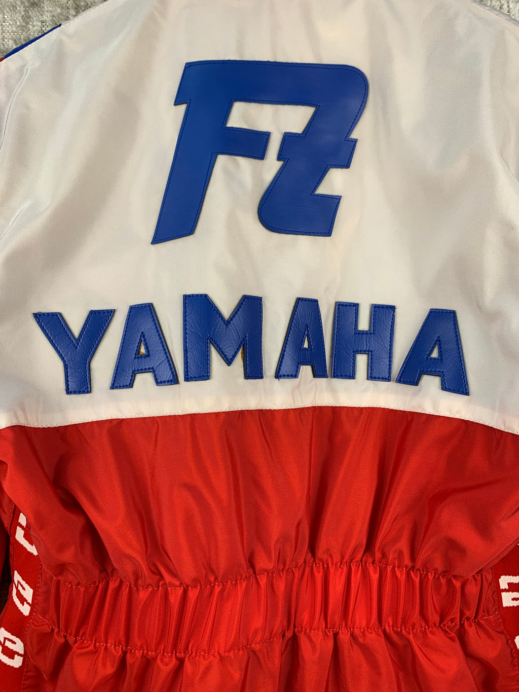 Mens Vintage Yamaha Red White Blue Racing Jacket