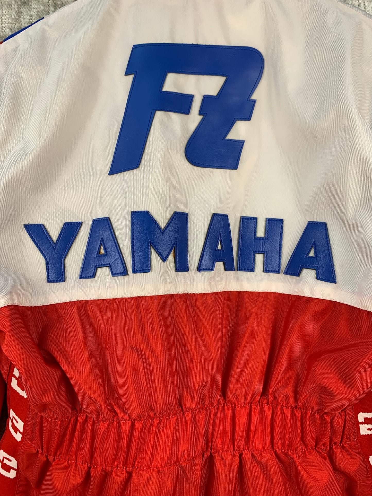 Mens Vintage Yamaha Red White Blue Racing Jacket