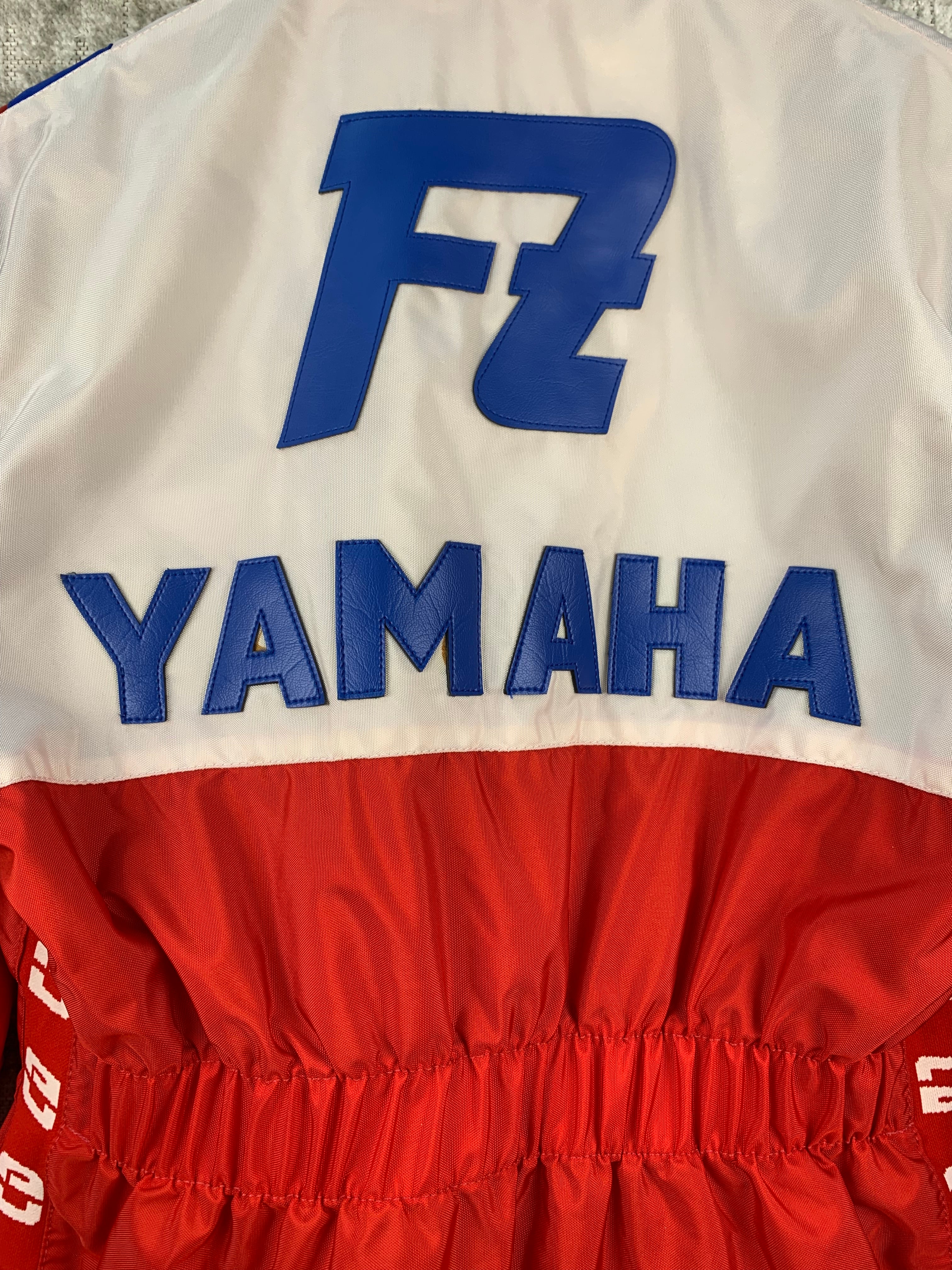 Mens Vintage Yamaha Red White Blue Racing Jacket
