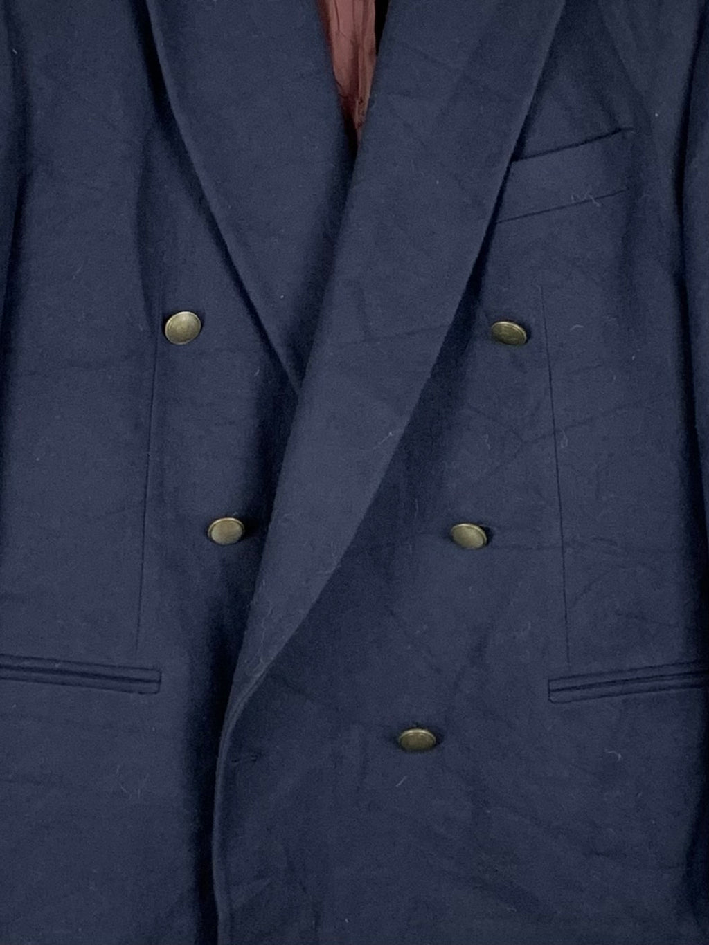 Men's Vintage Gardeur Dark Blue Lambswool Blazer