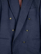 Men's Vintage Gardeur Dark Blue Lambswool Blazer