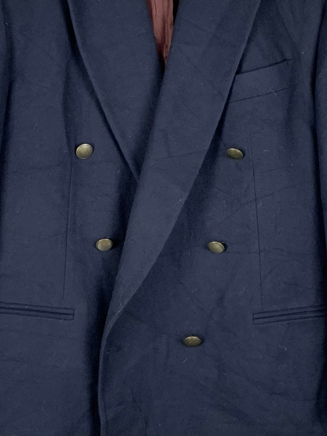 Men's Vintage Gardeur Dark Blue Lambswool Blazer