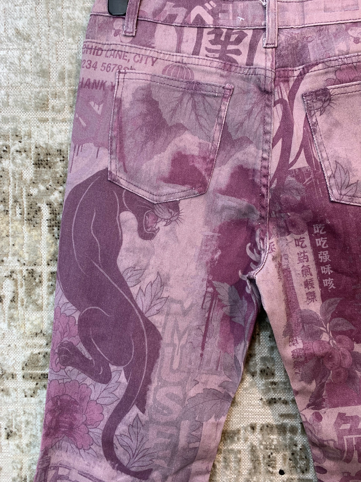 Musera Chinatown Print Flare Jeans