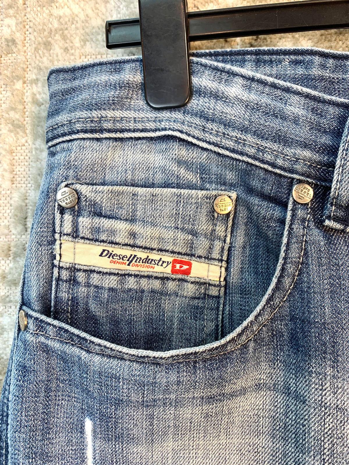 Diesel Y2K Distressed Button-Fly Jeans