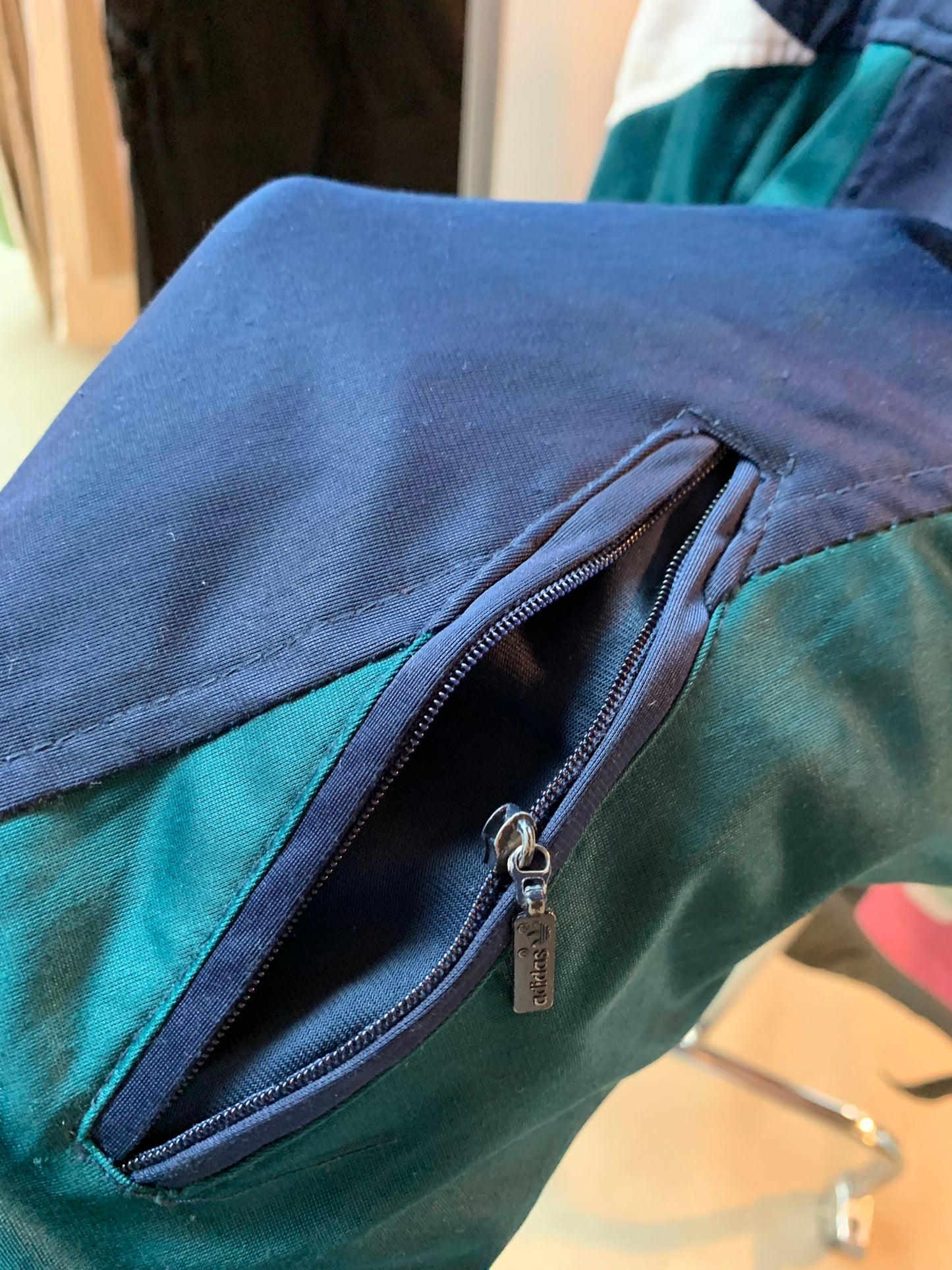 Adidas Originals Vintage Navy Blue Full Zip Track Jacket