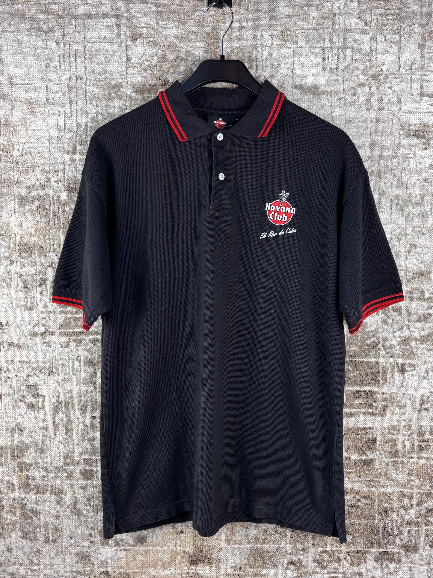 Mens Havana Club Black Polo Shirt
