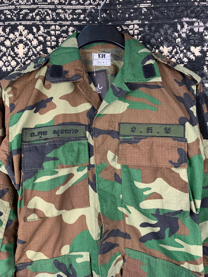 Women's Vintage Camouflage Military Field Jacket