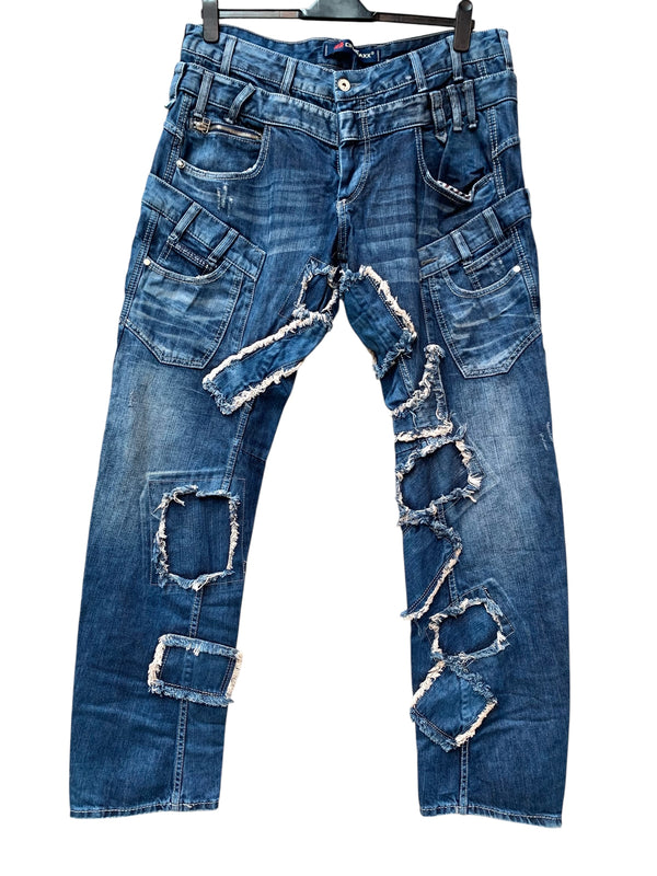 Cipo & Baxx Distressed Patchwork Jeans