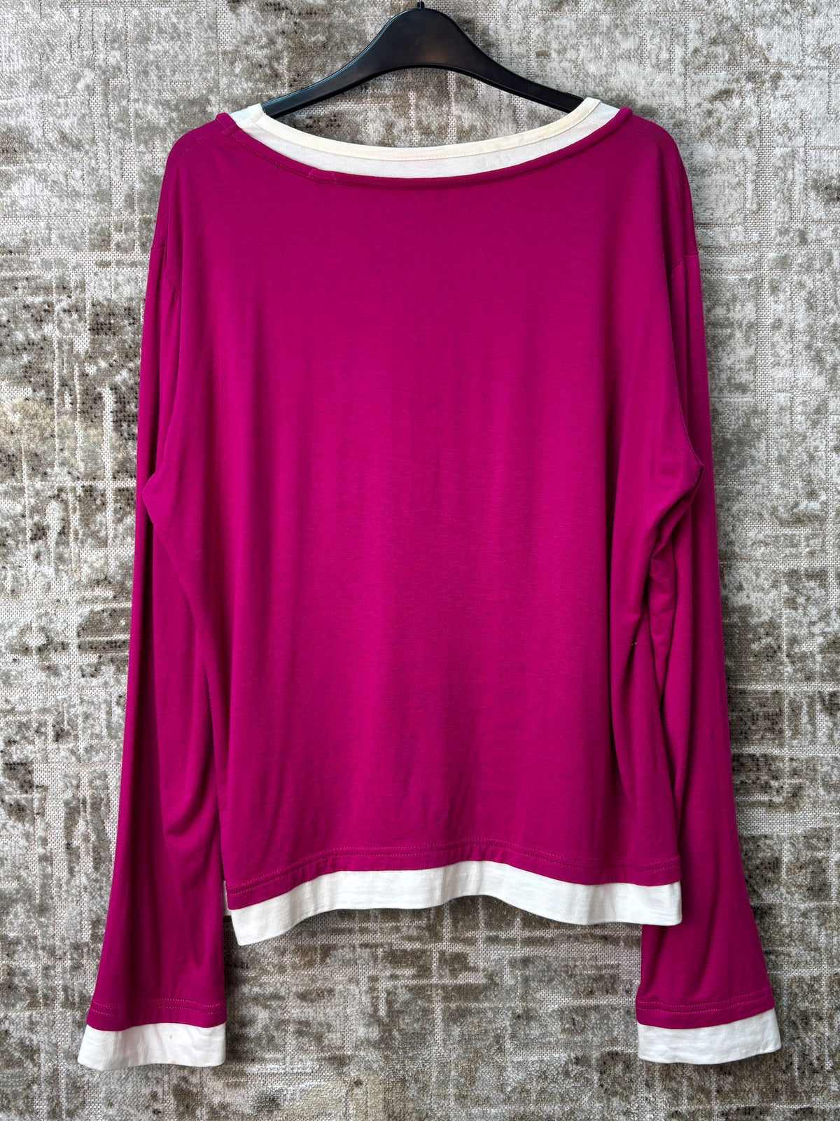 Blue. Y2K "PLAY" Rhinestone Long Sleeve Top