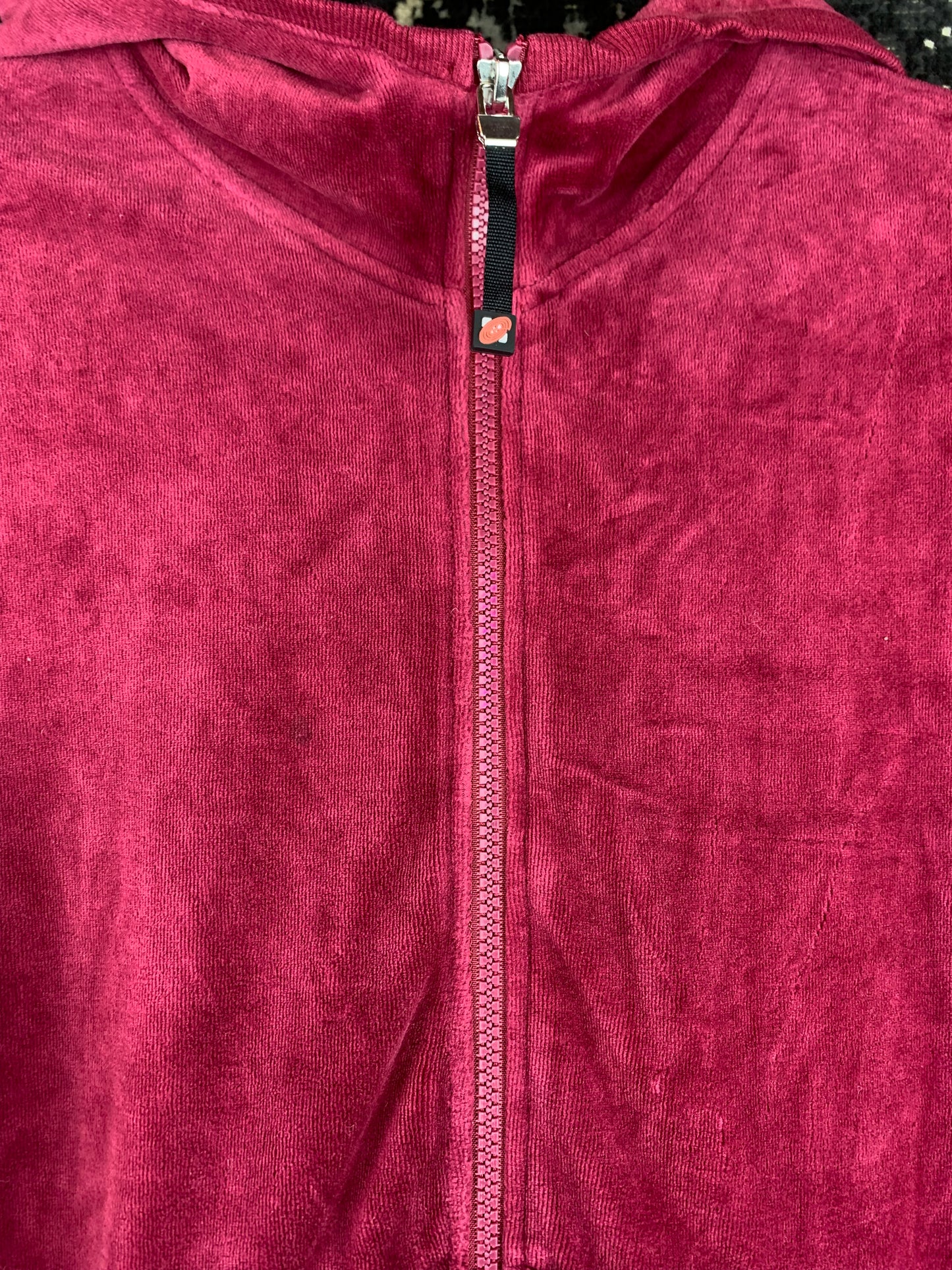 Women's Vintage Velvet Zip Hoodie