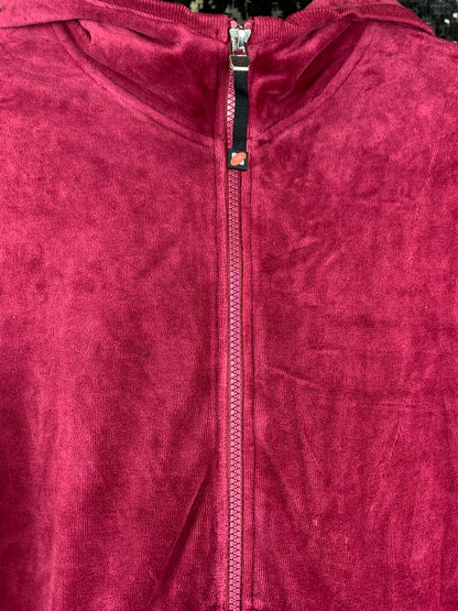 Women's Vintage Velvet Zip Hoodie
