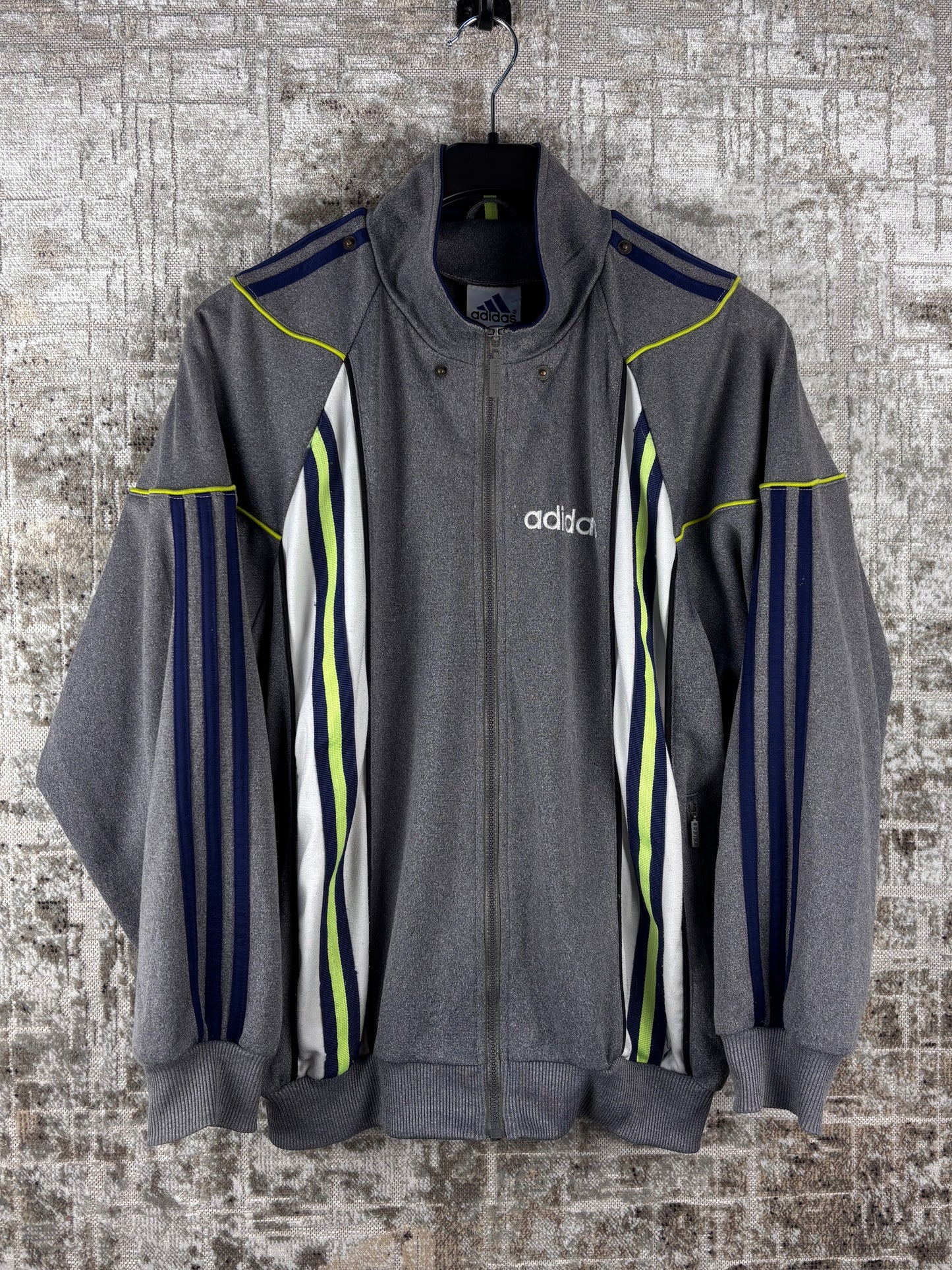 Mens Vintage Adidas Gray Track Jacket