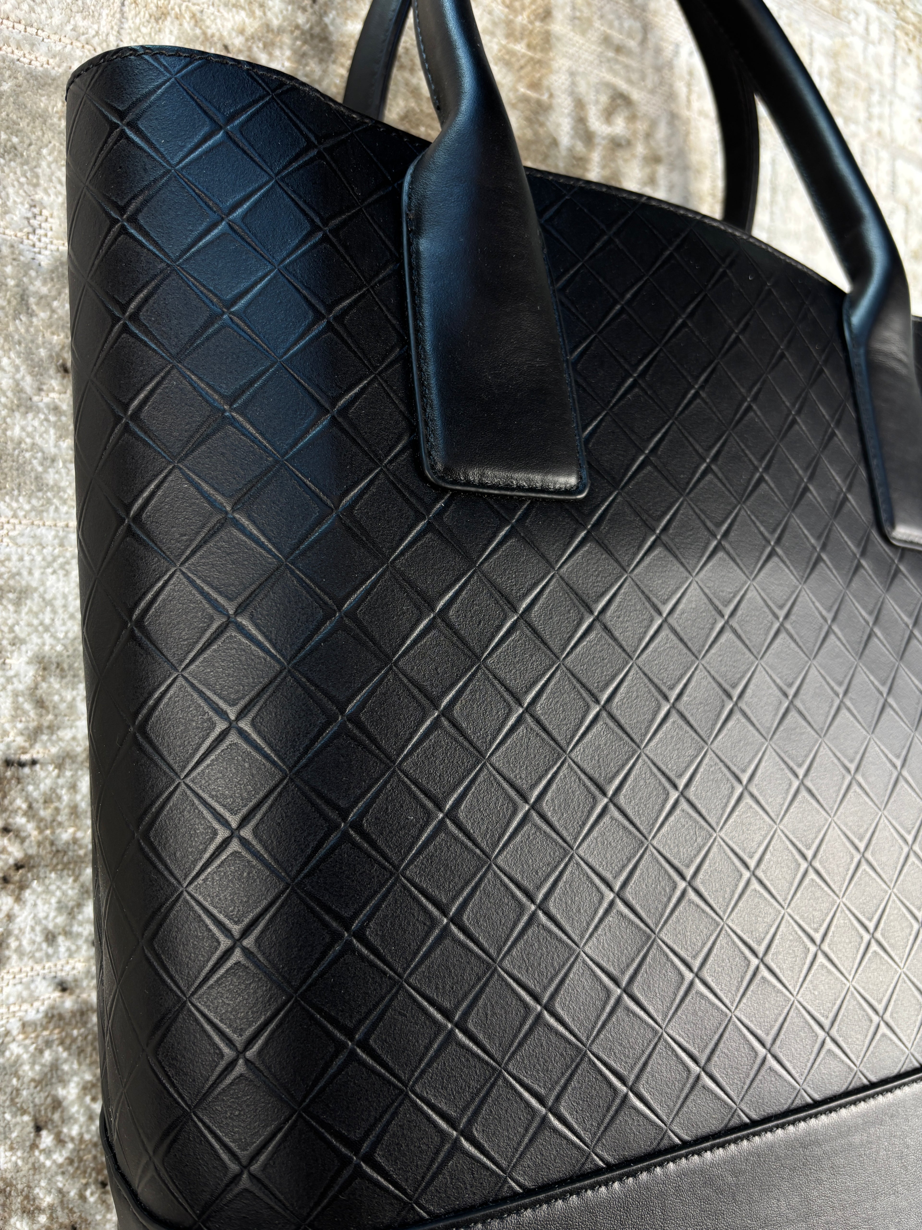 Bottega Veneta Intrecciato Embossed Leather Tote Bag
