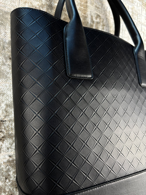Bottega Veneta Intrecciato Embossed Leather Tote Bag