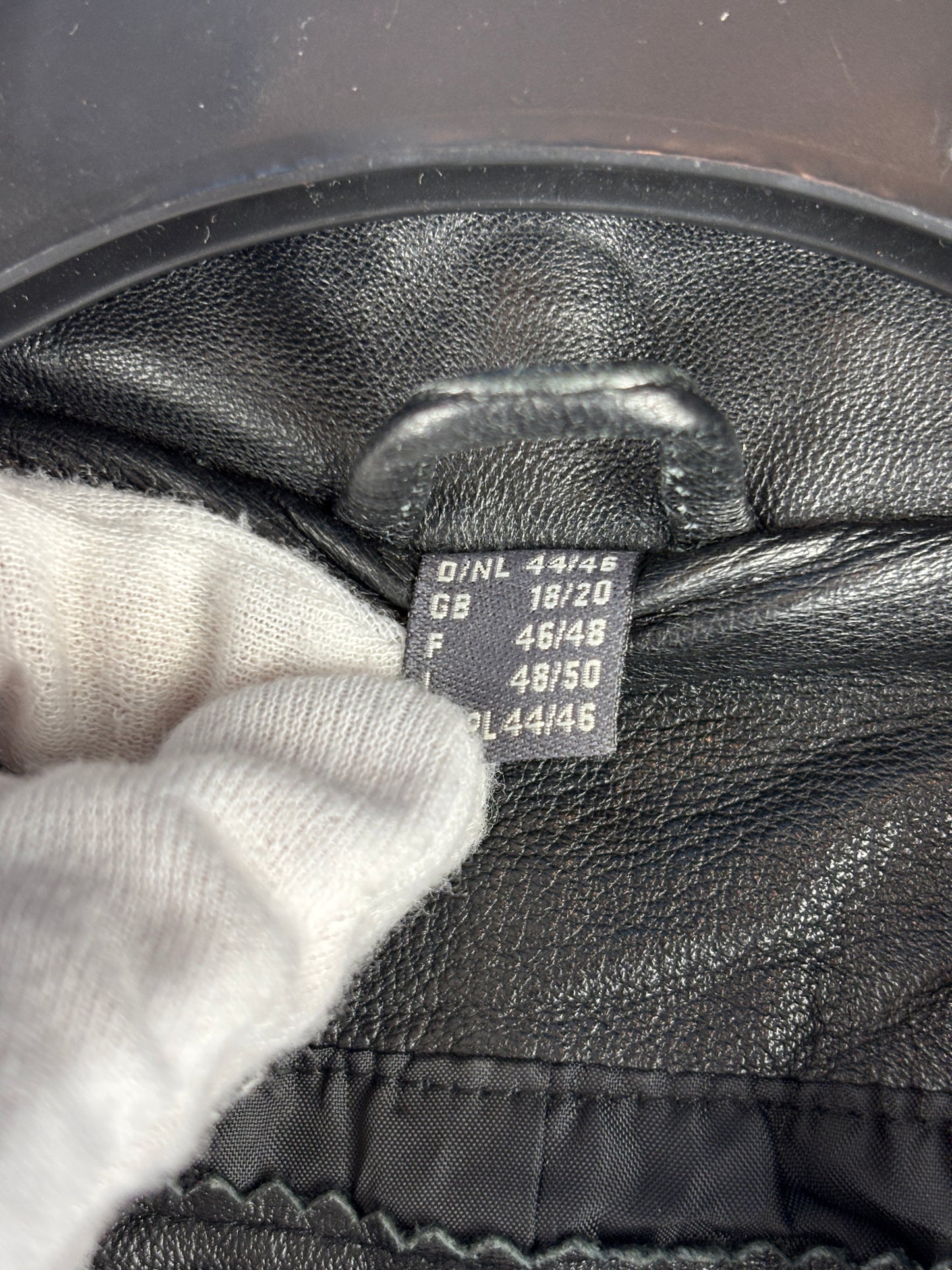 Men's Vintage TCM Black Genuine Leather Jacket