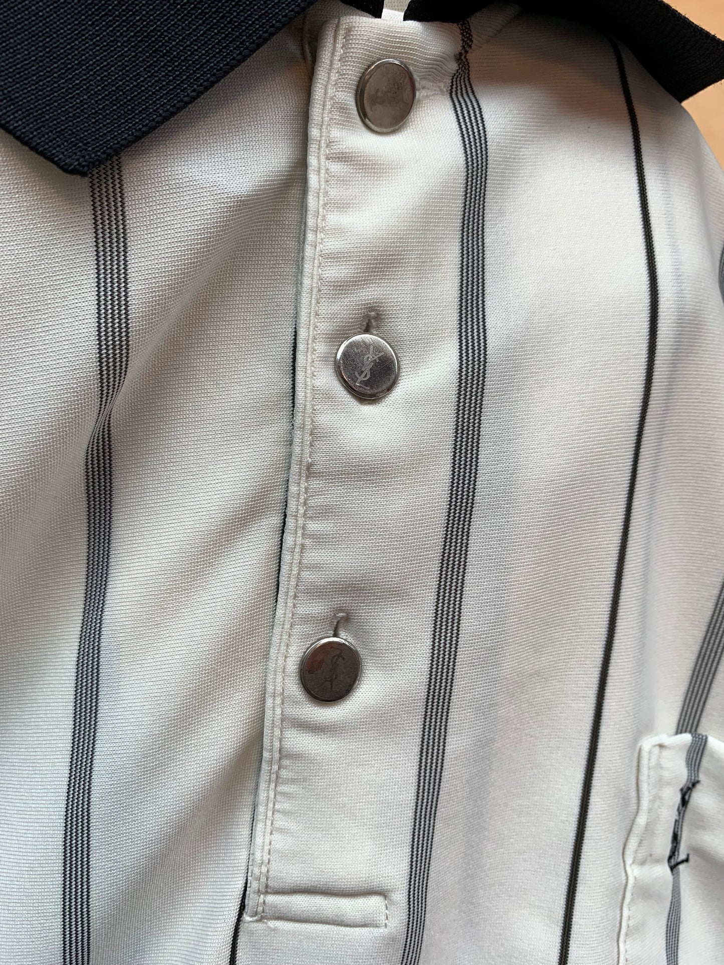 Yves Saint Laurent Striped Polo Shirt
