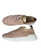 Tod's Women's Pink Suede Perforated Sneakers